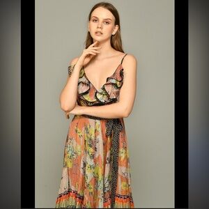 Anthropologie Bhanuni by Jyoti madera print dress